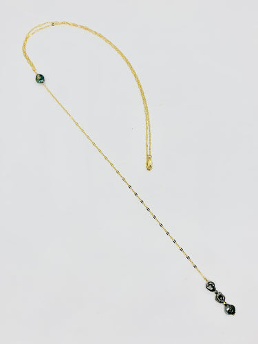 Tahitian Keshi Pearls Long Lariat