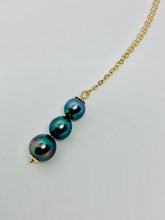 Load image into Gallery viewer, Triple Tahitian Pearl Necklace