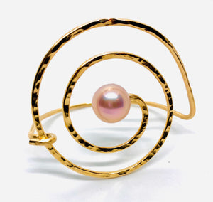 Pink Edison Pearl Infinity Bracelet