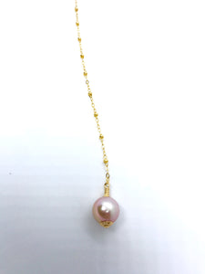 Pink Edison Pearl Lariat Style