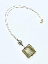 Load image into Gallery viewer, Silver Infused Glass and Tahitian Pearl Necklace