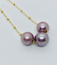 Load image into Gallery viewer, Triple Pink Edison Pearls Floating