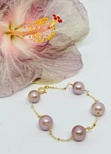 Load image into Gallery viewer, Pink Edison Pearly Bracelet