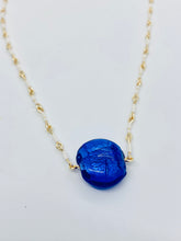 Load image into Gallery viewer, Ocean Blue Japanese Glass Pendant