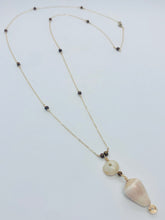 Load image into Gallery viewer, Cone and Puka Shell Long Necklace